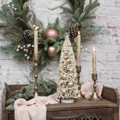 Gold Beaded Snowy Bottlebrush Tree