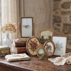 Gold Finish Decorative Frame Set of 6