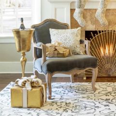 Gold Finished Standing Wine Chiller