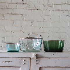 Gold Foil Rim Demijohn Bowl