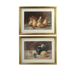 Gold Framed Fruit Prints Set of 3