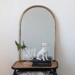 Gold Metal Arch Frame Mirror
