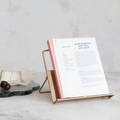 Gold Metal Folding Book Stand