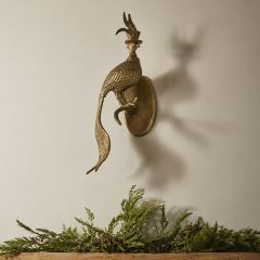 Gold Pheasant With Top Hat Wall Decor