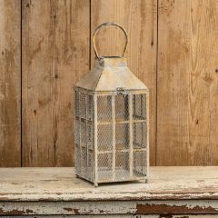 Gold Windowpane Cage Lantern