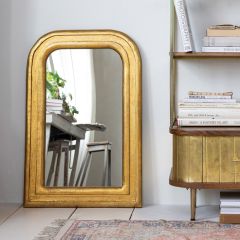 Gold Wood Frame Wall Mirror
