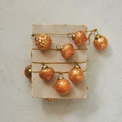 Golden Cord Mercury Glass Ornament Garland