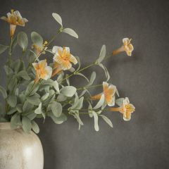 Golden Faux Wild Honeysuckle Bush Set of 4