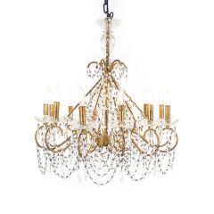 Golden Glamour 12 Light Chandelier