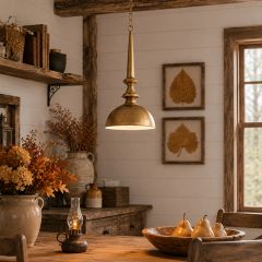 Golden Metal Pendant Light