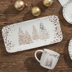 Golden Pines Holiday Serving Platter