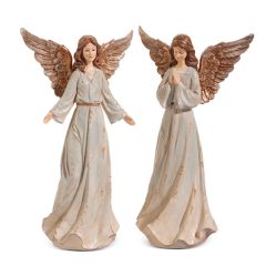 Golden Wings Christmas Angel Set of 2
