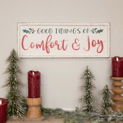 Good Tidings Holiday Wall Sign