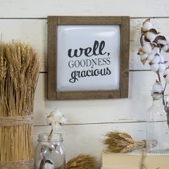 Goodness Gracious Framed Metal Sign
