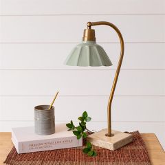 Gooseneck Green Flower Lamp