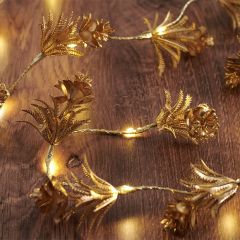 Gorgeous Golden Pine Lighted Garland