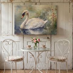 Graceful Elegance Swan Canvas Wall Art