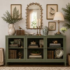 Gracious Green 3 Door Sideboard | FREE SHIPPING