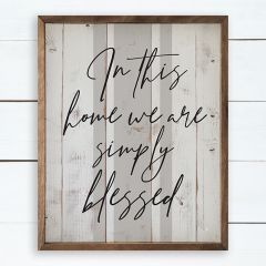 Grain Simply Blessed Framed Wall Art