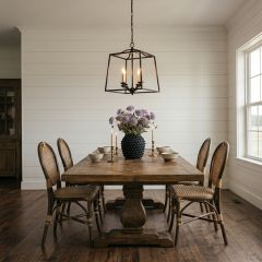 Grand Trestle Base Dining Table