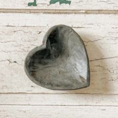 Gray Heart Dough Bowl