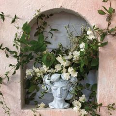 Grecian Goddess Ceramic Vase