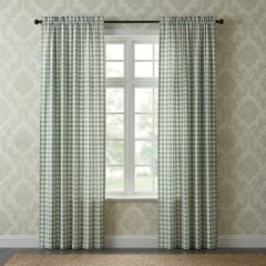 Green Buffalo Check Curtain Panel Set of 2