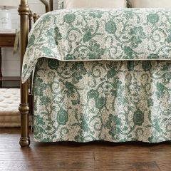 Green Country Floral Bed Skirt