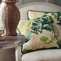 Green Garden Floral Accent Pillows Set of 2