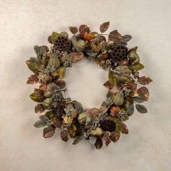 Green Harvest Autumn Wreath 32 Inch
