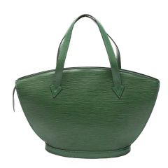 Green Leather Louis Vuitton Saint Jacques Bag