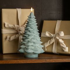 Green Spruce Tree Flameless Candle