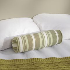 Green Stripe Bolster Pillow