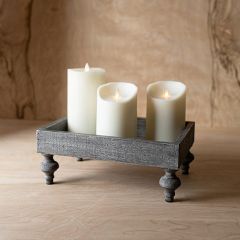 Greywash Footed Display Tray