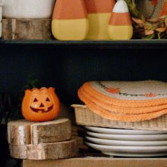 Grinning Jack O Lantern Tea Light Holder