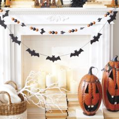 Halloween Bat Garland Set of 2