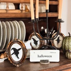 Halloween Theme Primitive Flash Card Set of 6