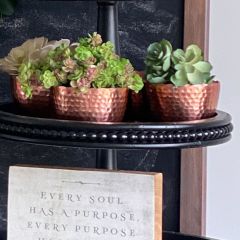 Hammered Metal Bowls Set of 4