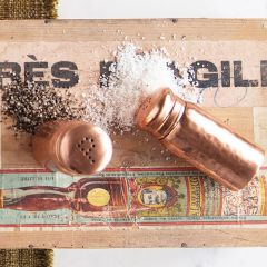 Hammered Salt And Pepper Shakers