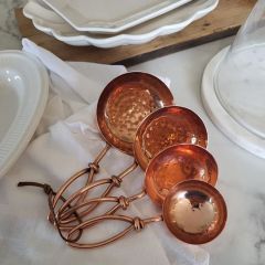 Hammered Steel Scoops Set of 4