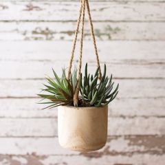 Hand Carved Hanging Vase Pot
