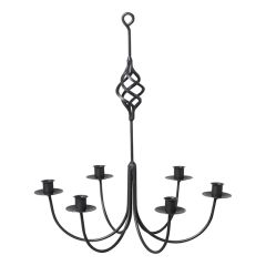 Hand Forged Iron Hanging Candelabra