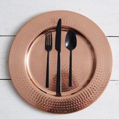 Hand Hammered Copper Charger Plate