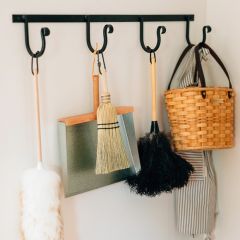 Hand Made Wrought Iron Wall Rack