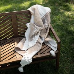 Hand Woven Modern Stripe Throw Blanket