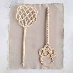 Hand Woven Rattan Rug Beater Set of 2