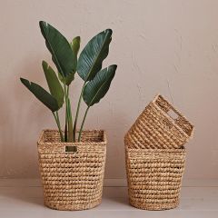 Hand Woven Simple Farmhouse Storage Baskets Set of 3