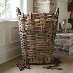 Handcrafted Vintage Grape Basket