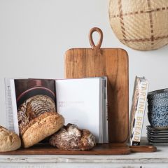 Handled Acacia Wood Serving Board