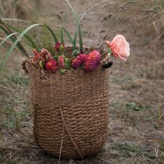 Handled Bankuan Bucket Basket Tote